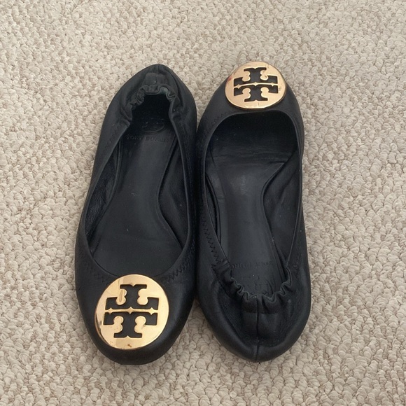 Tory Burch black Minnie Travel Ballet flat - Picture 2 of 9